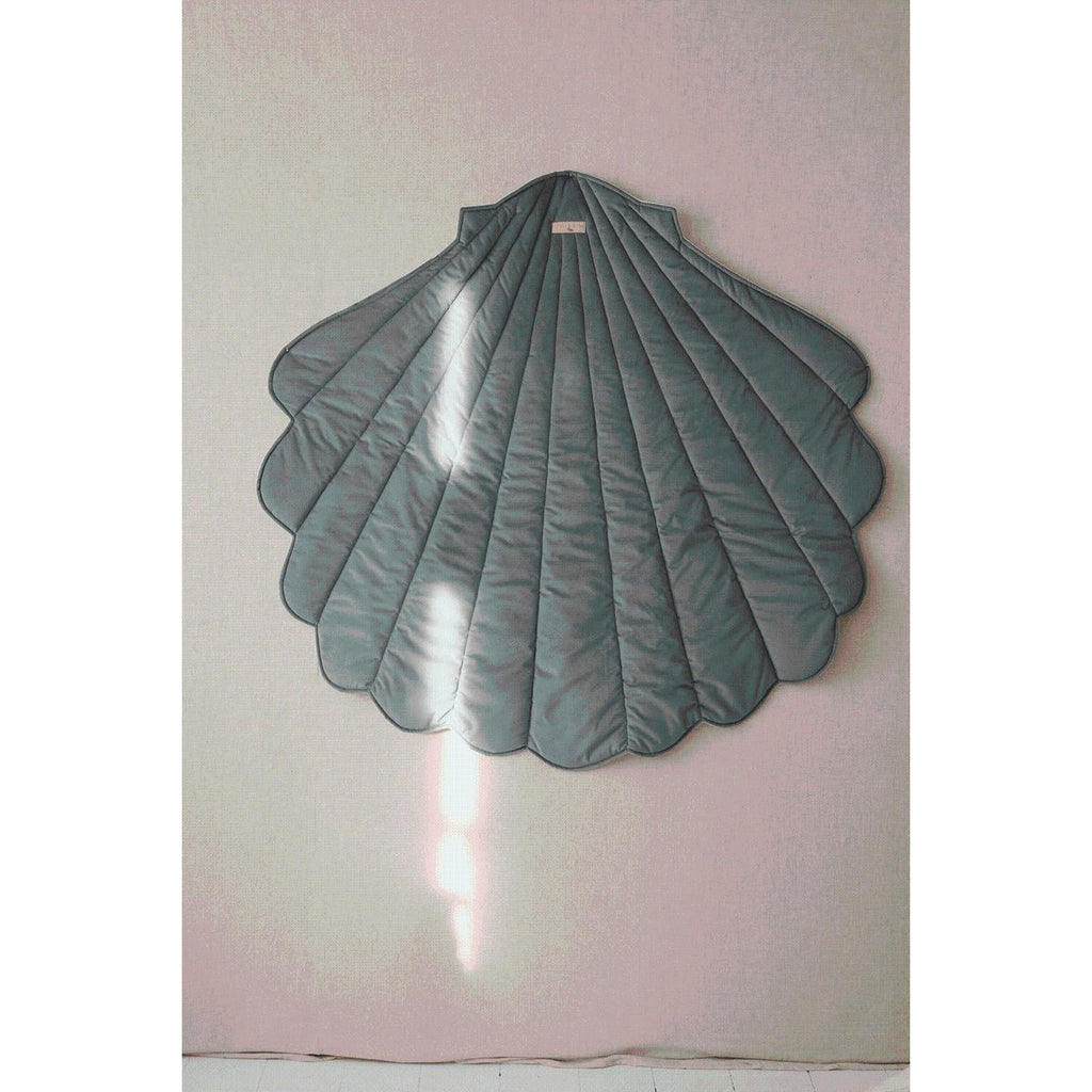 "Grey Mint" Velvet Shell Mat
