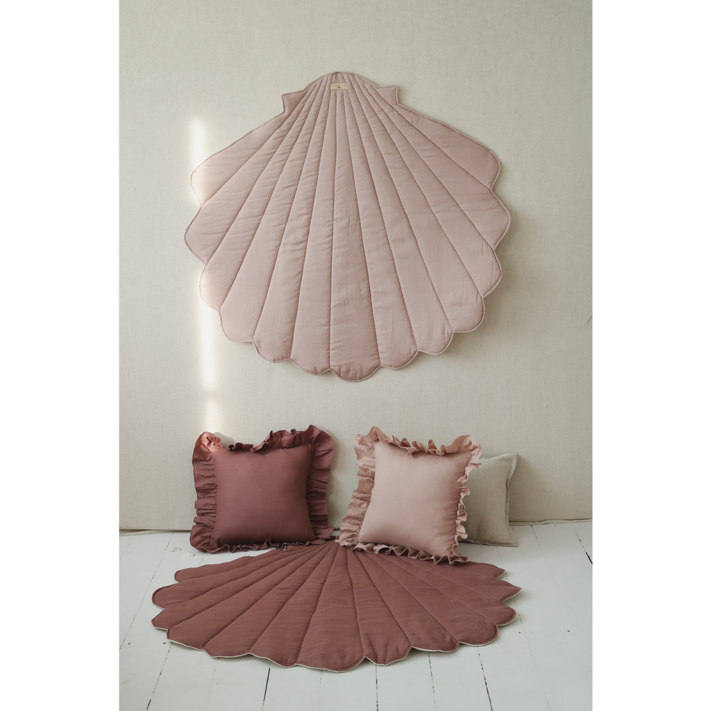 "Powder Pink" Linned Shell Mat