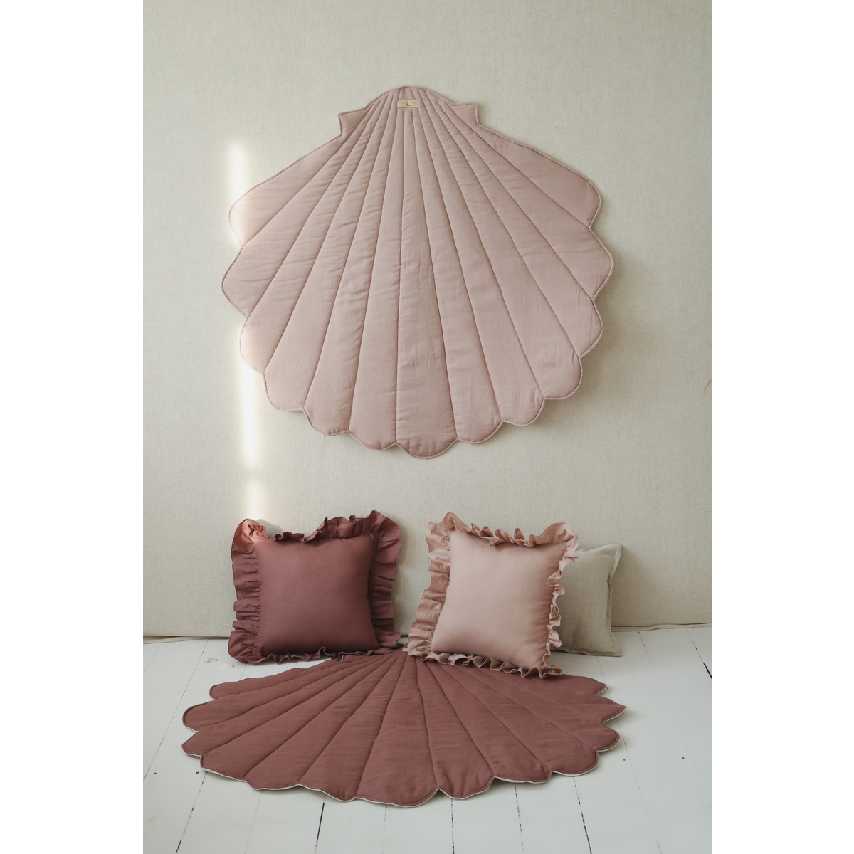 "Powder Pink" Linned Shell Mat