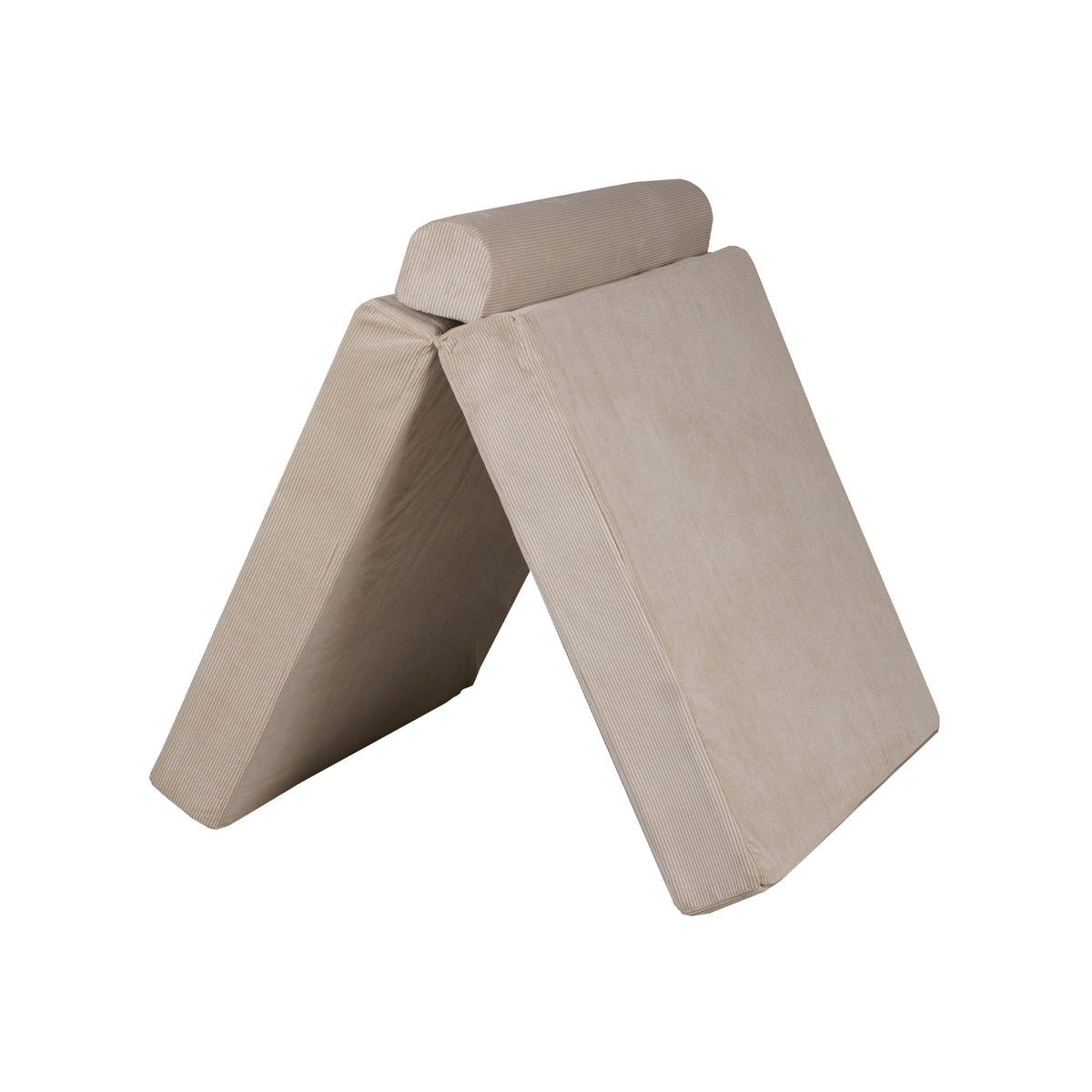 To sofamoduler i Ecru stillet skråt mod hinanden