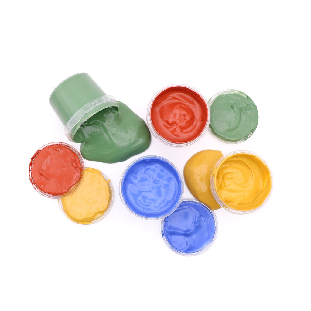 Neogrün Organic Finger Paint Set 4x120g – Blue, Yellow, Red, Green