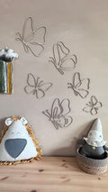 Wall decoration - Set of 6 Wooden Butterflies